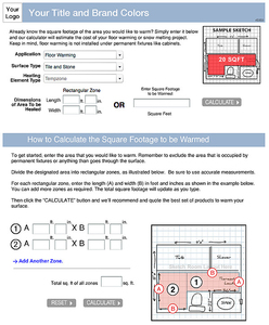 IQ Tool from WarmlyYours Demo and example