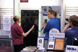 Julia followed by cameras at KBIS 2011