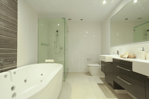 bathroom with radiant heat