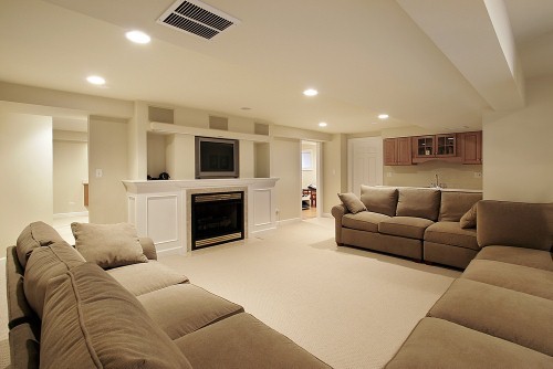 Furnishing your new basement living room