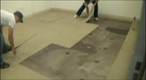 Installing radiant heat at Fashion Carpet