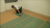 Installing radiant heat at Fashion Carpet