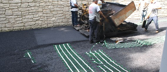 Laying Snow Melting Cable