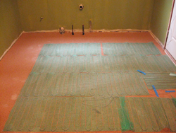 Floor Heating install