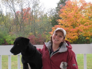 Sales Person Mary Godawa and Dog Josie