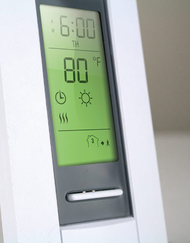 SmartStat&trade; Floor Heating Thermostat Display Screen