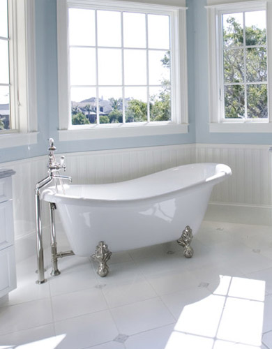 Luxury Bathroom with Heated Tile Floors