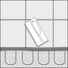 Installing the floor tile