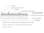 TempZone&trade; under Tile w/ insulate concrete and Thinset