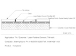 TempZone&trade; under Tile w/ concrete and Thinset