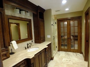 Luxury designer Master Bath Suite with radiant floor heating